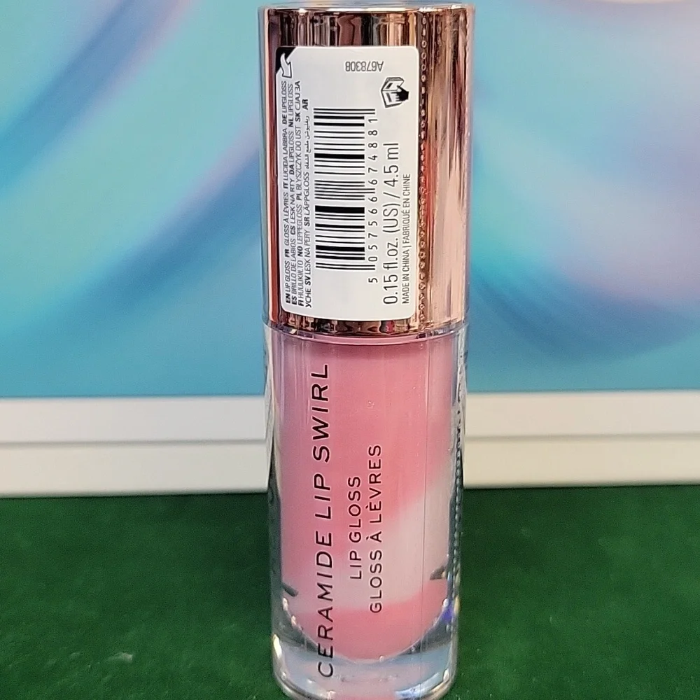Revolution Ceramide Lip Swirl Gloss 4.5ml Clear New Sealed Tube